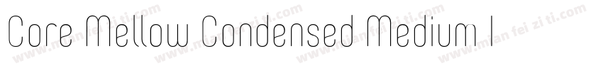 Core Mellow Condensed Medium Italic字体转换